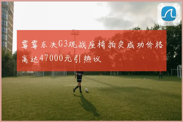 霉霉东决G3观战座椅拍卖成功价格高达47000元引热议